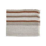 THROW RUSSY LINEN NATUR MIX COLOR STRIPES - BLANKETS, TOWELS